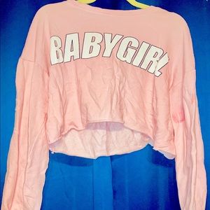 Long sleeved crop top